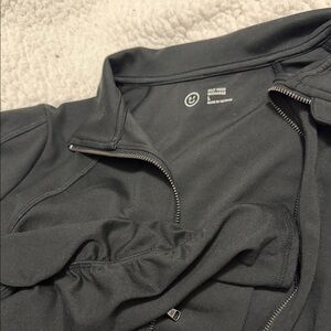 Gilly Hicks Black Lightweight Zip Jacket
